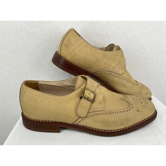 Luca Bossi Brogue Single Monk Strap Men\'s Business Office Shoes 44 (10-10.5) main image 5